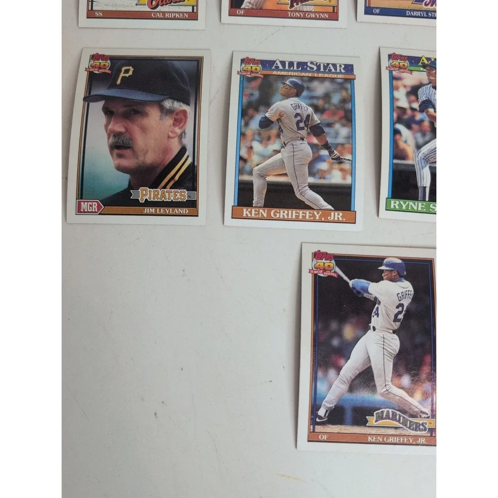 Mixed Lot Of 17 Gradable Baseball Cards 1991 Topps Superstars Nolan Ryan & More!